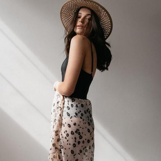 S O P H I E // Maxi Scarf LEOPARD BLUSH