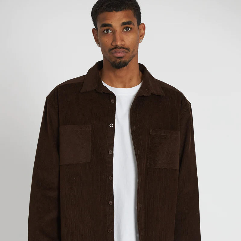 CRATE // Mason Cord Shirt BROWN