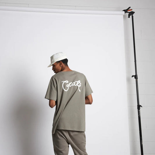 CRATE // Scripted T-Shirt SEAGRASS