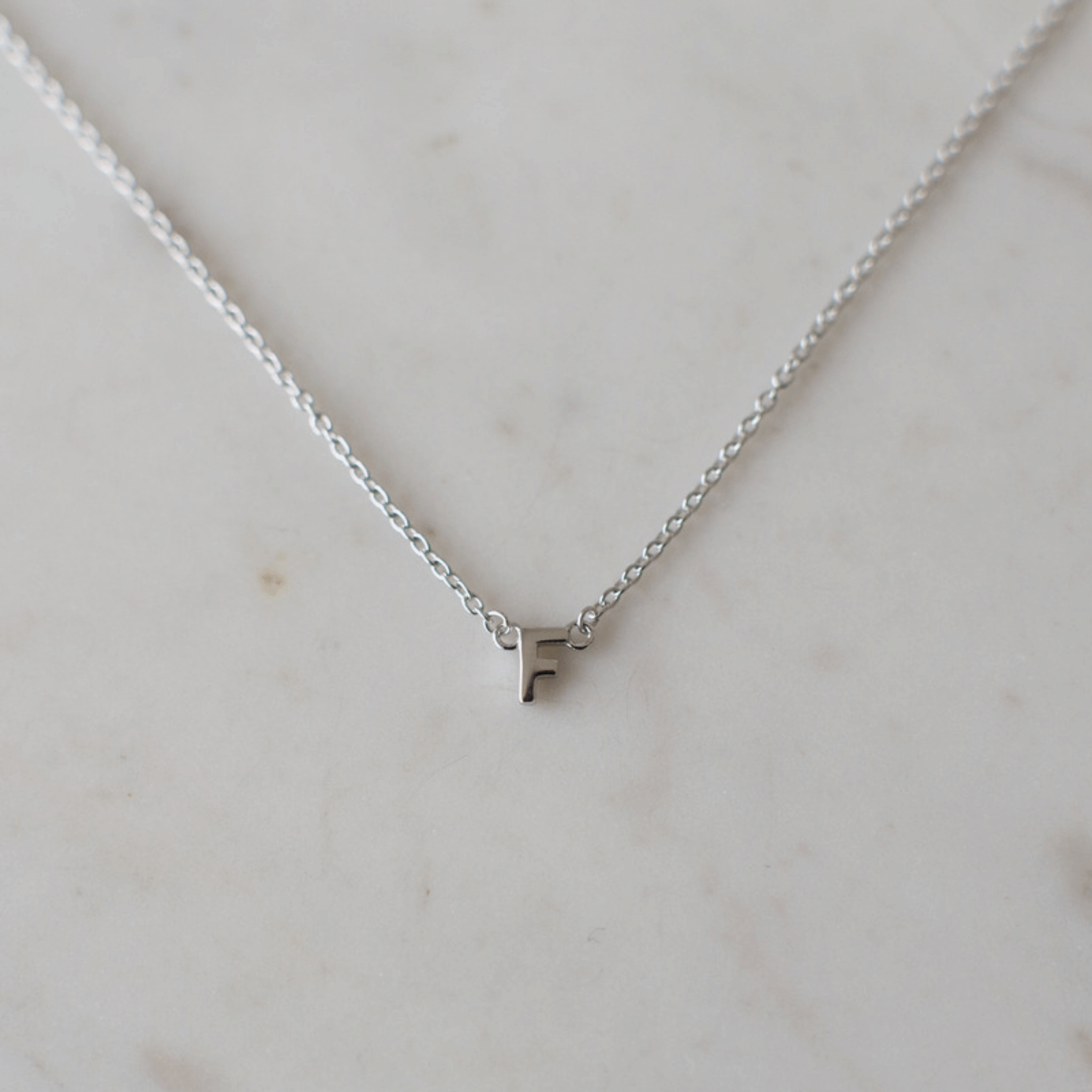 S O P H I E // Little Letter Necklace SILVER