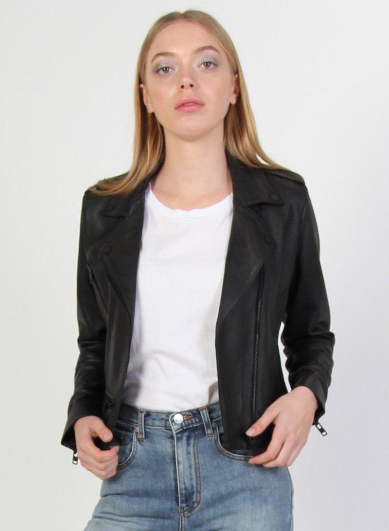 FEDERATION // Leather Jacket BLACK/BLACK