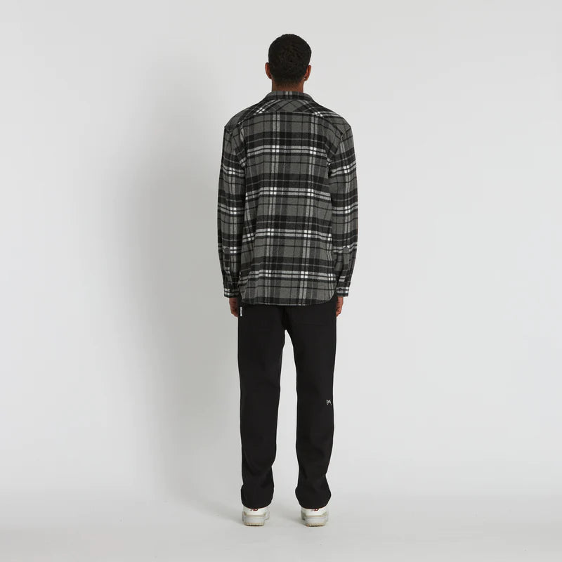 CRATE // Mason Flannel Shirt GREY/BLACK