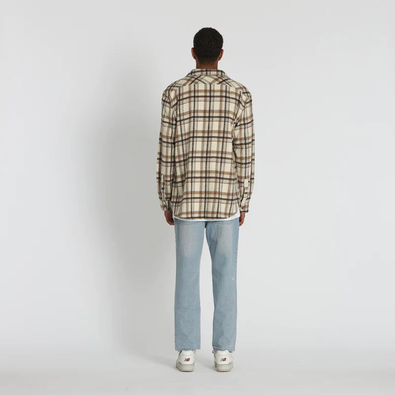 CRATE // Mason Flannel Shirt BEIGE/TAN
