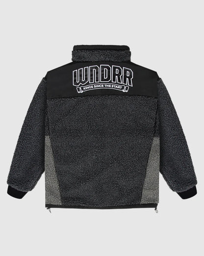 WNDRR // Banner Sherpa Jacket BLACK/GREY