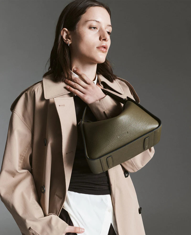 THE HORSE // Clementine Bag OLIVE PEBBLED