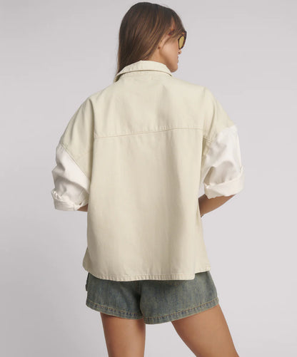 ONE TEASPOON // Drift SS Denim Shirt CREAM