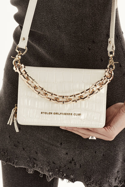 STOLEN GIRLFRIENDS CLUB // Little Trouble Bag CREAM