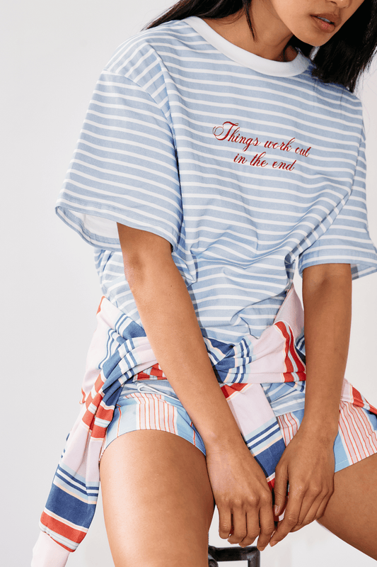 COMMONPLACE // Morale Tee BABY BLUE