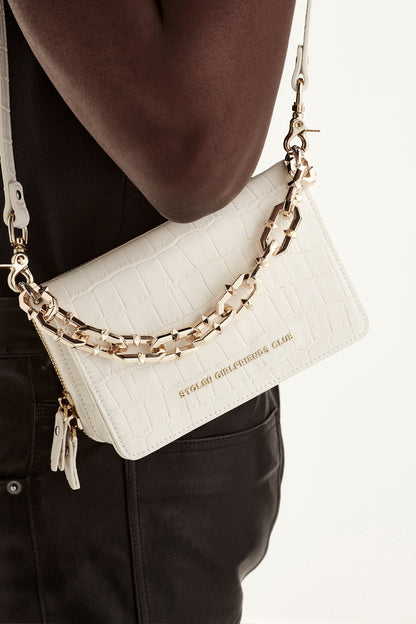 STOLEN GIRLFRIENDS CLUB // Little Trouble Bag CREAM