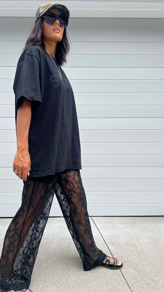 FEDERATION // Laces Pants BLACK