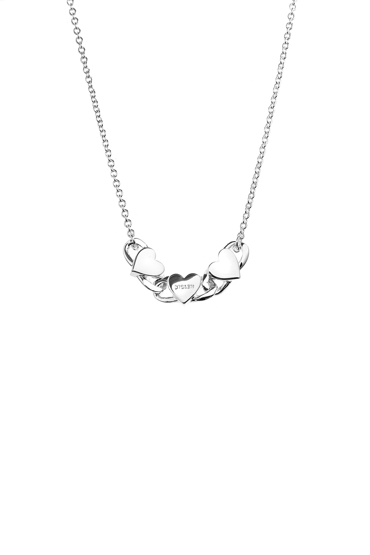 SGC // Triple Heart Love Chain Necklace