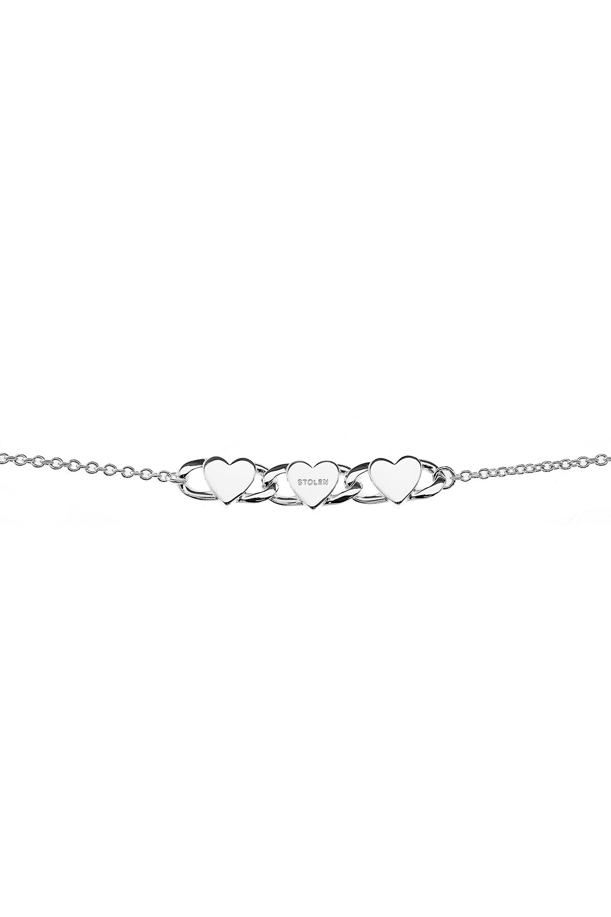 SGC // Triple Heart Love Chain Bracelet