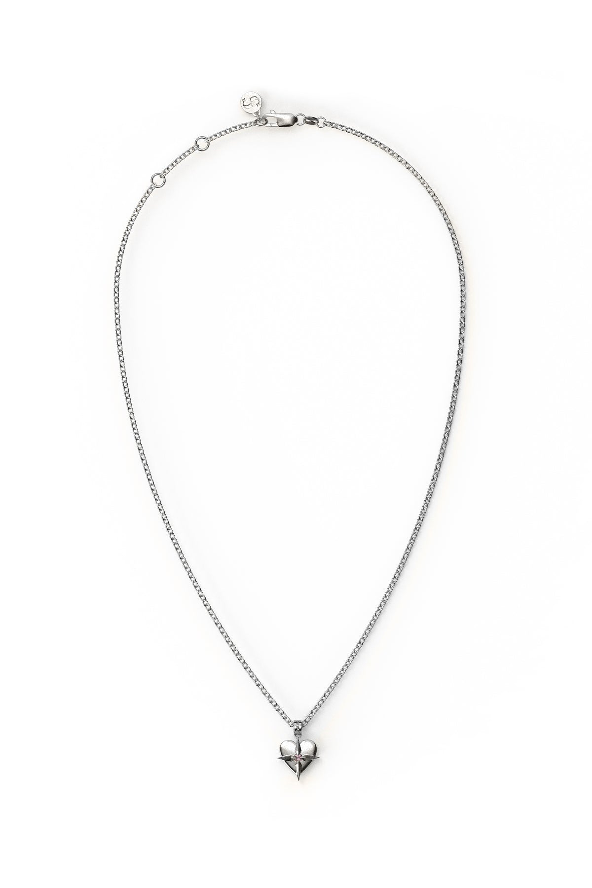 SGC // Birthstone Heart Necklace OCTOBER / PINK TOURMALINE