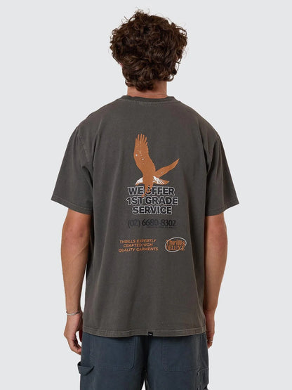 THRILLS // 1st Grade Service Merch Fit Tee MERCH BLACK