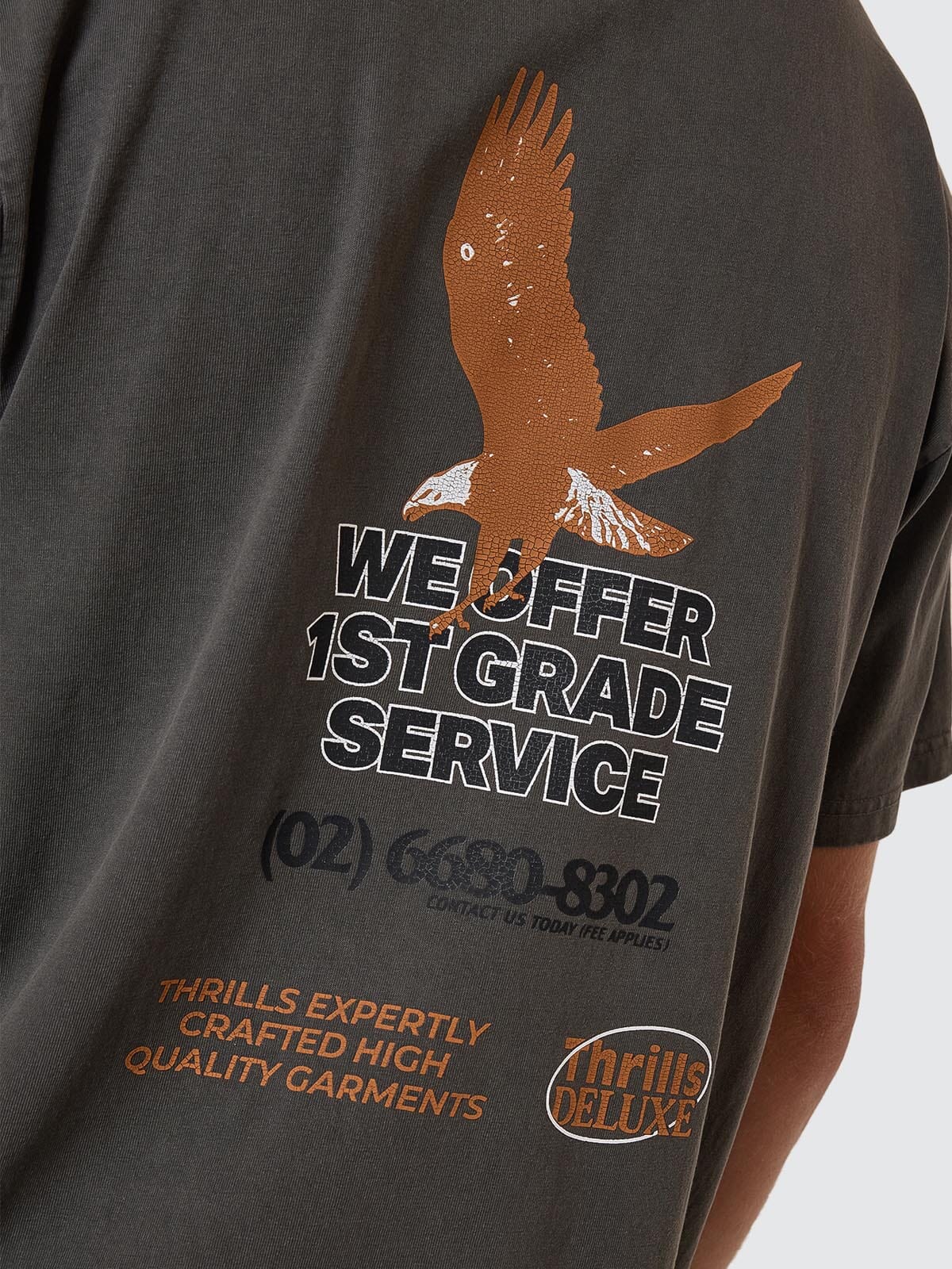 THRILLS // 1st Grade Service Merch Fit Tee MERCH BLACK