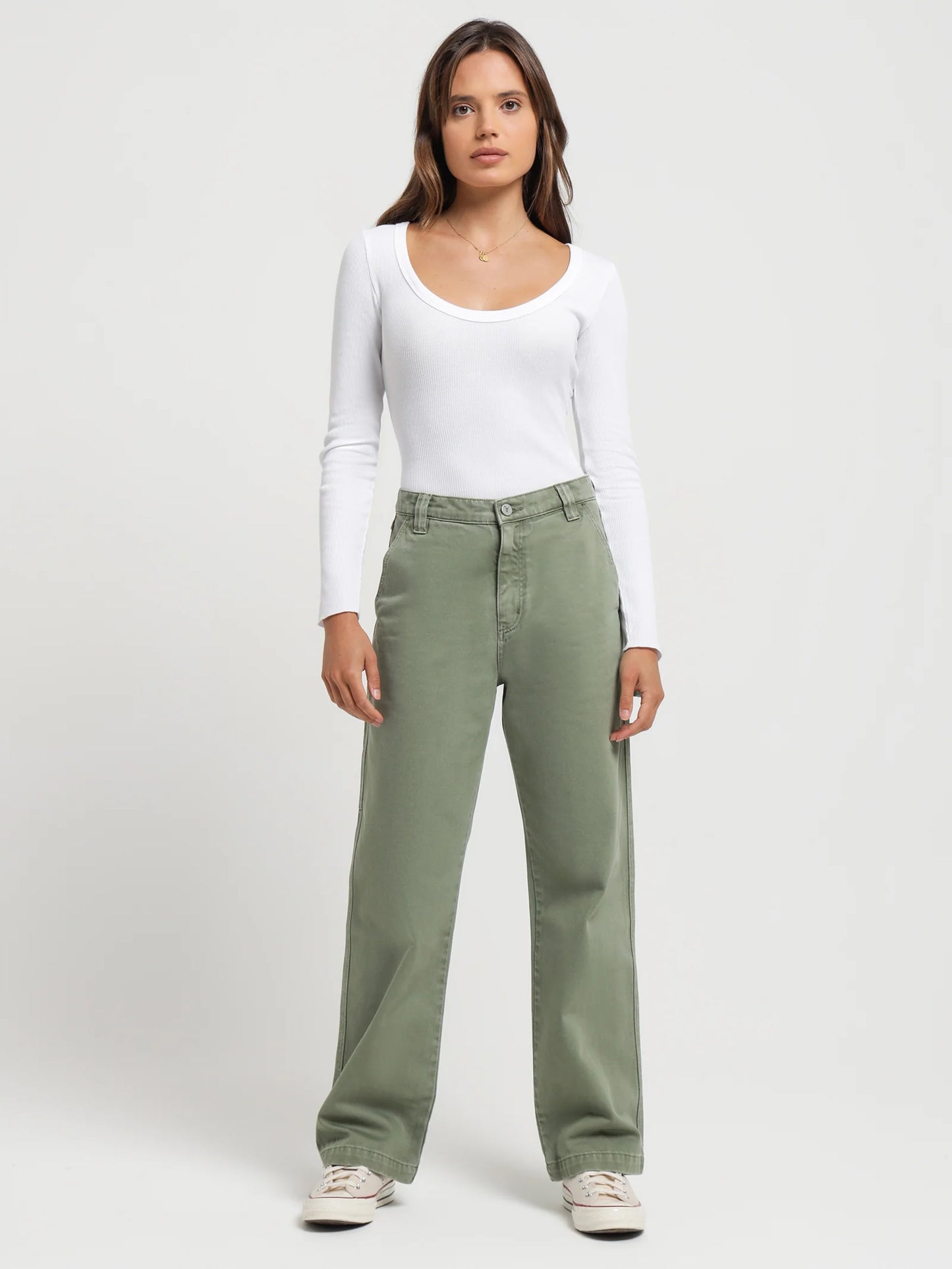 ABRAND // A Slouch Jean Carpenter FADED ARMY
