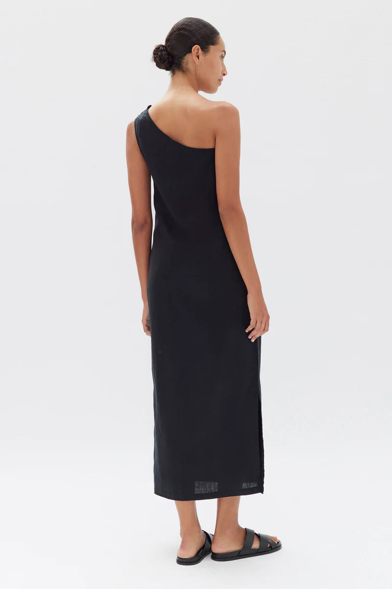 ASSEMBLY LABEL // Bonnie Linen Dress BLACK