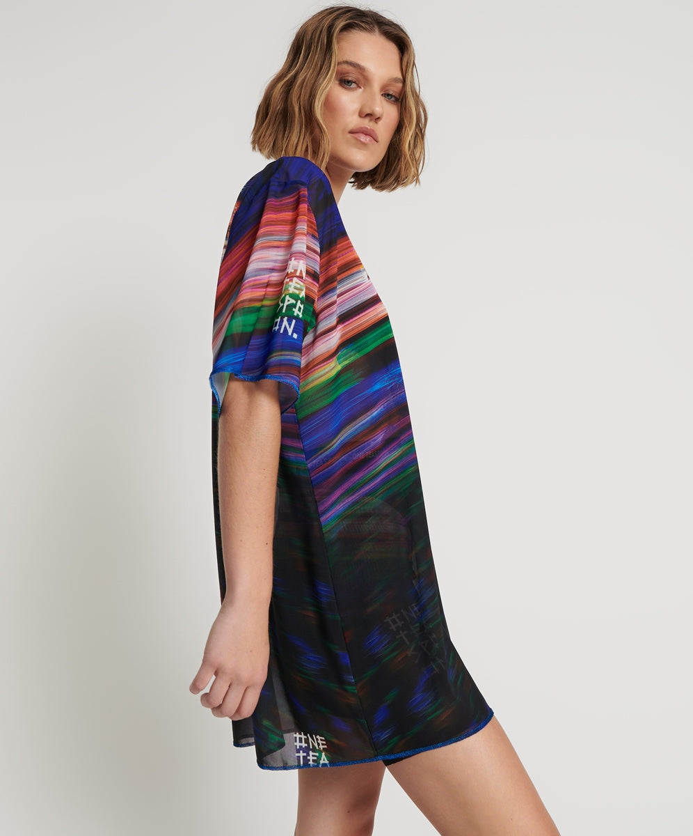 ONE TEASPOON // 99 CENT Dreams Mesh T Dress BLACK