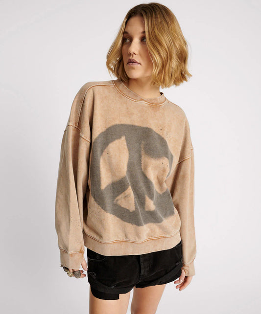 ONE TEASPOON // Peace Retro Sweater STONE