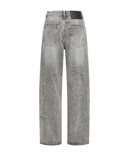 ONE TEASPOON // Jackson Mid Waist Wide Leg Jeans SMOKE