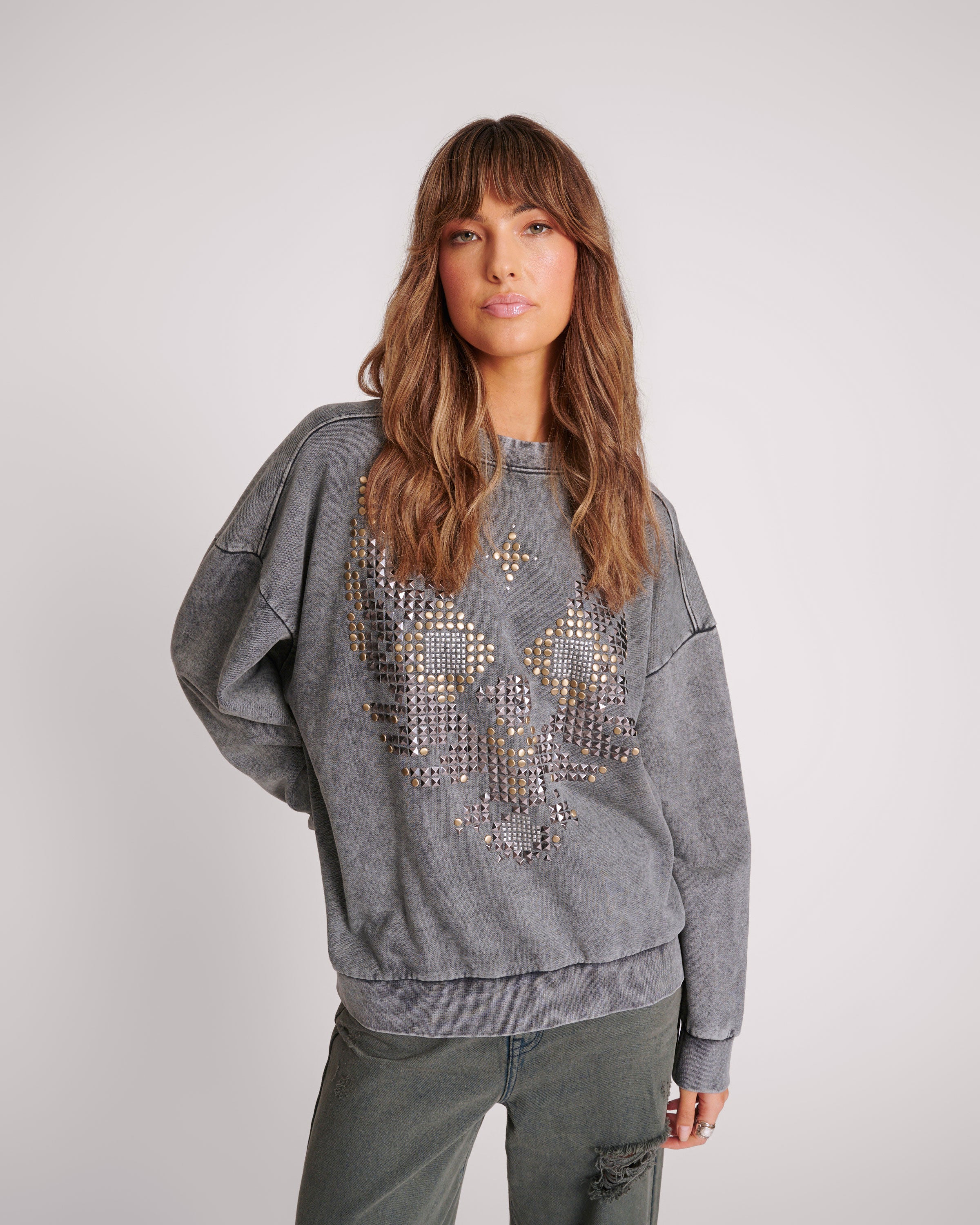 ONE TEASPOON // Studded Eagle Retro Sweater