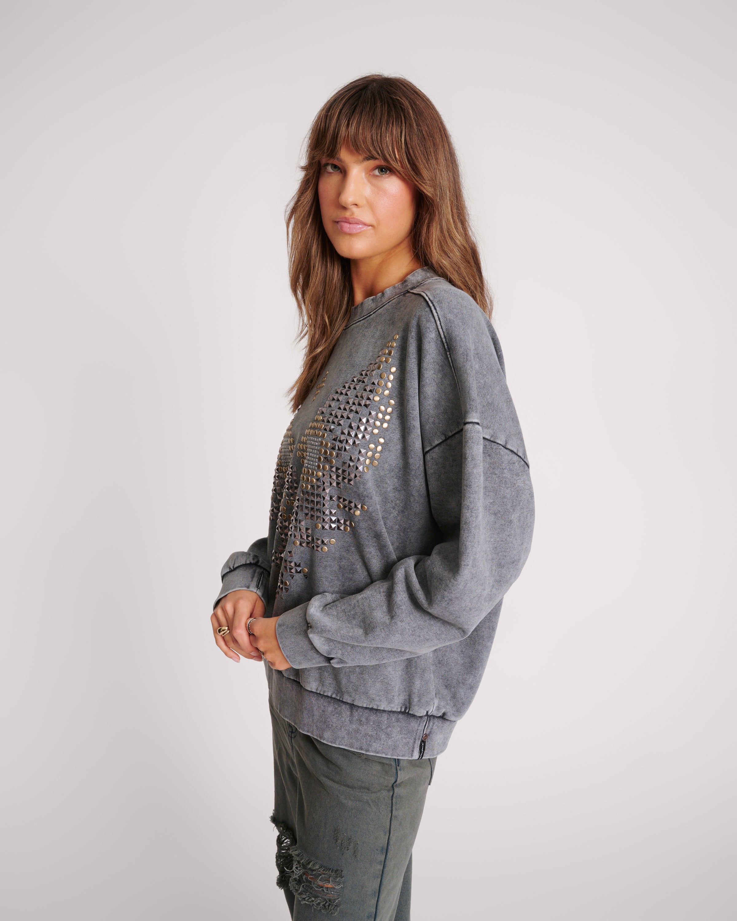 ONE TEASPOON // Studded Eagle Retro Sweater