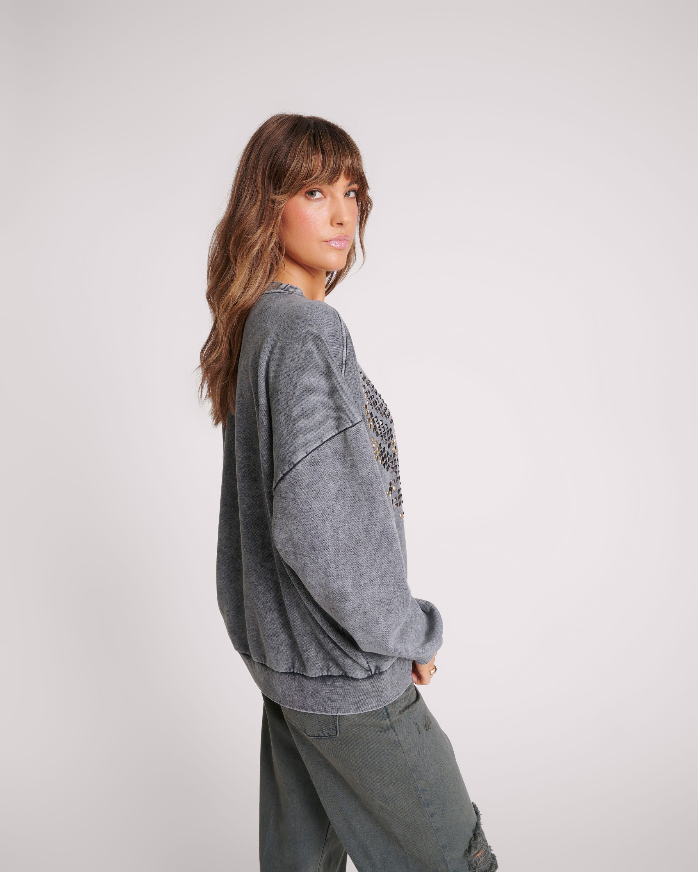 ONE TEASPOON // Studded Eagle Retro Sweater