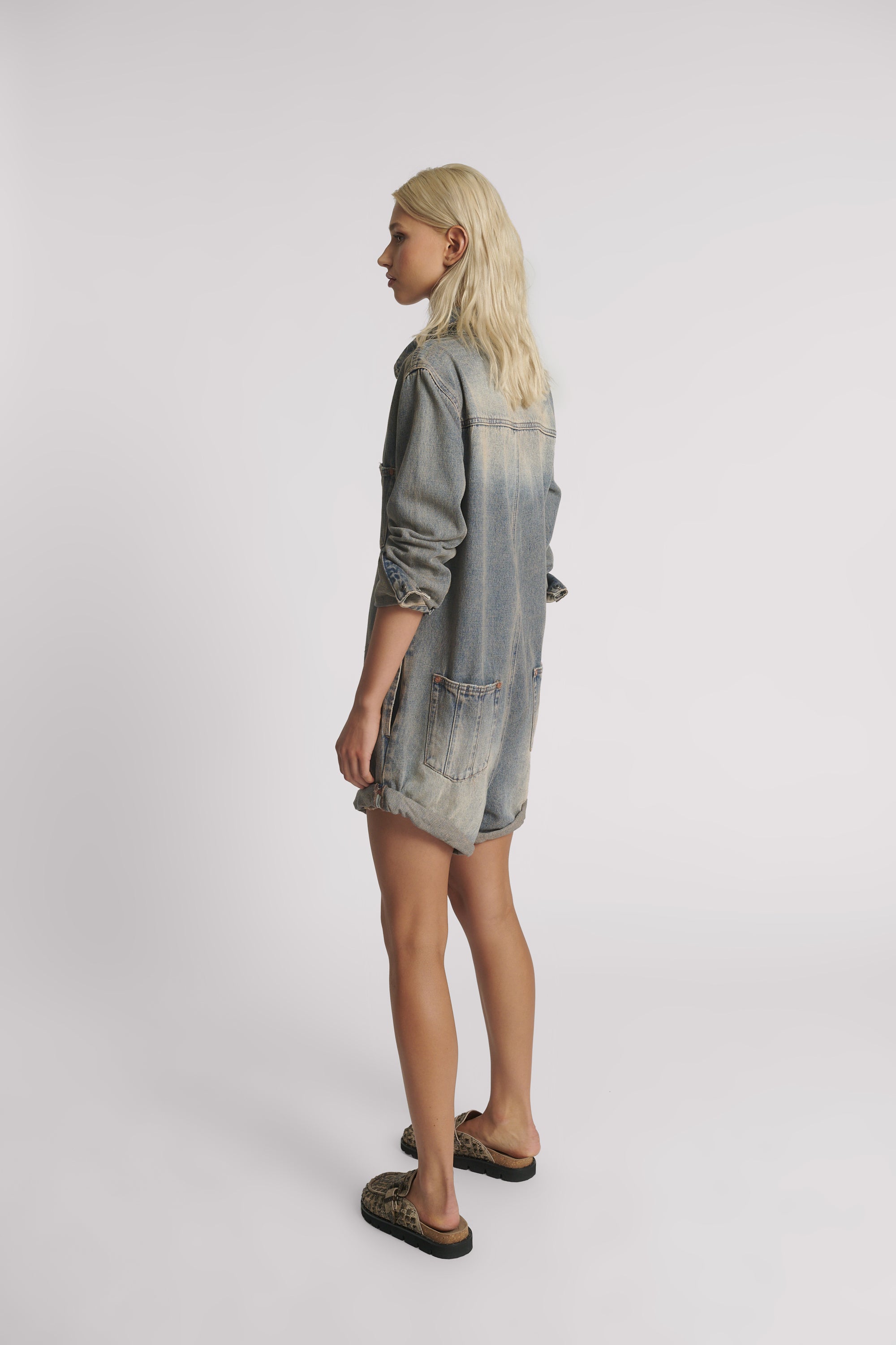 ONE TEASPOON // Prophecy Denim Jumpsuit ISLAND BLUE