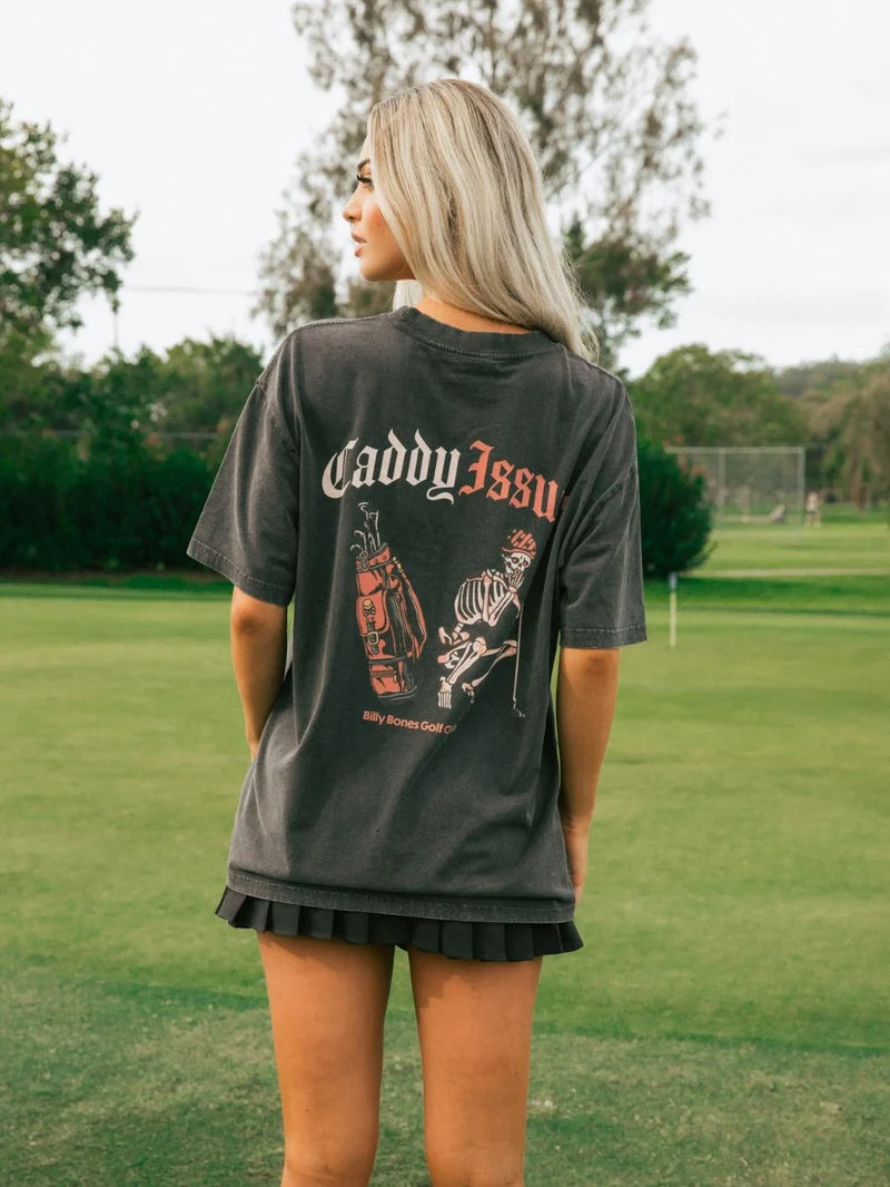 BILLY BONES // Caddy Issues Tee ACID BLACK
