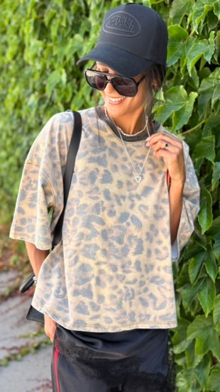 Sorry Mom Tee LEOPARD