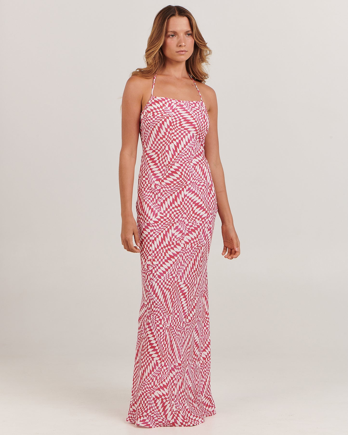 CHARLIE HOLIDAY // Rhodes Maxi Dress PINK DIAMOND