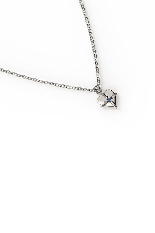 SGC // Birthstone Heart Necklace JUNE / MOONSTONE