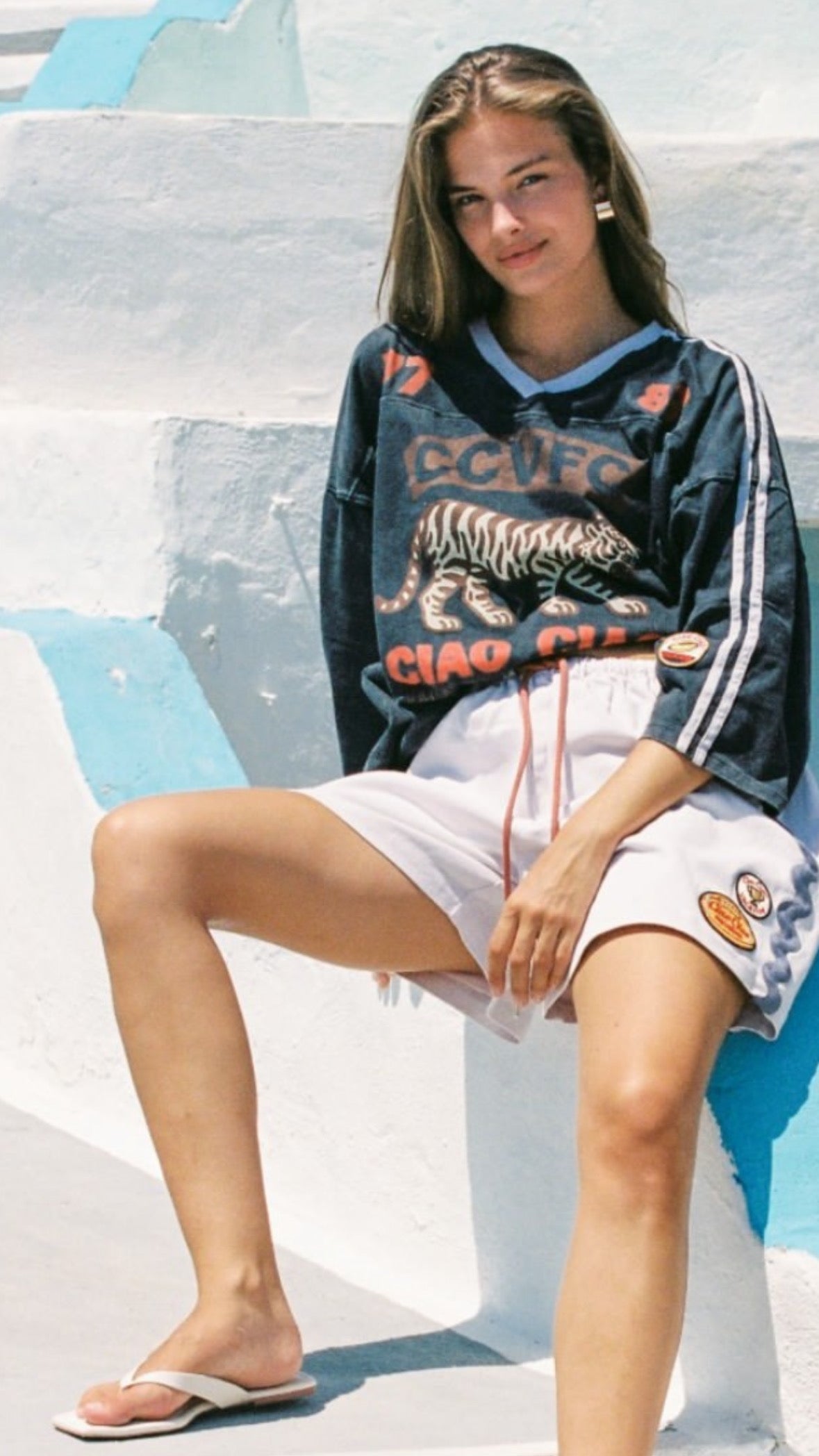 CIAO CIAO // Tiger Football Club Sport Tee WASHED BLACK