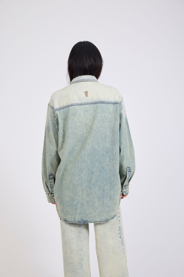 ONE TEASPOON // Essential Denim Shirt ACID BLUE
