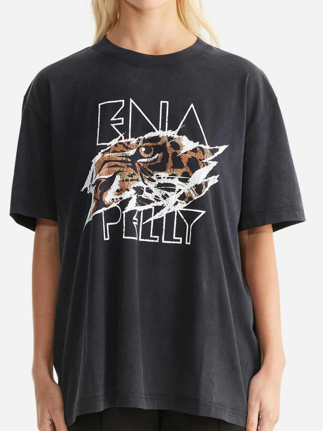 ENA PELLY // Jessie OS Tigers Eye Tee VINTAGE BLACK