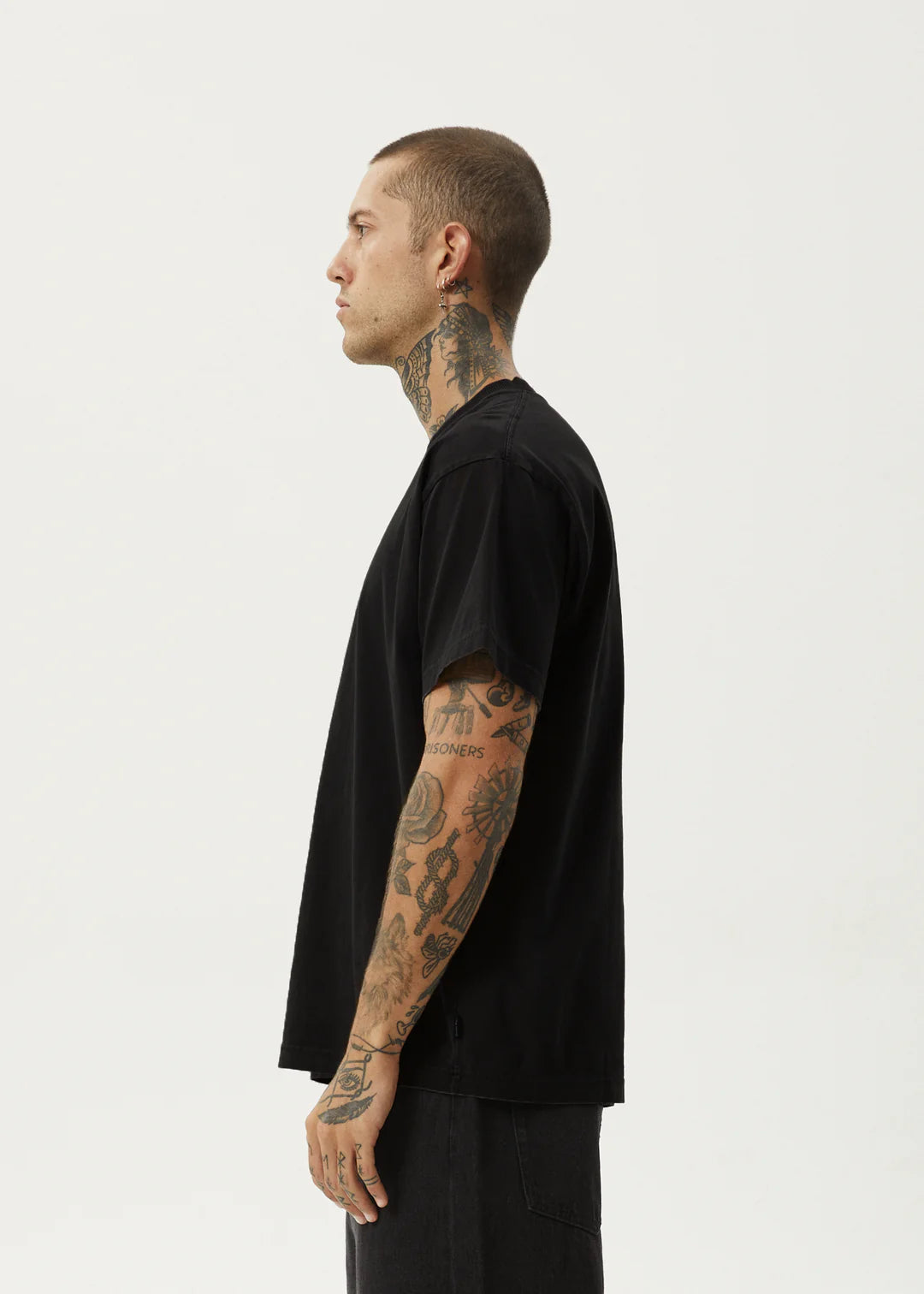 AFENDS // Genesis Heavy Box Tee BLACK
