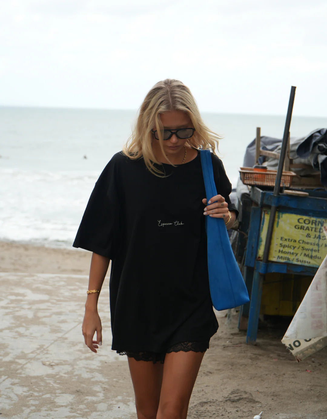 LUNA LANE // Espresso Club Tee BLACK