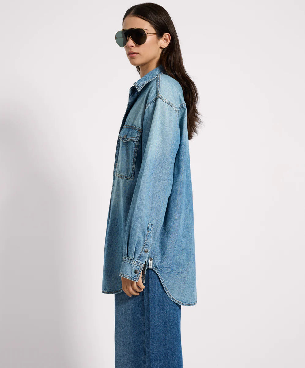 ONE TEASPOON // Essential Denim Shirt BLUE CRUSH