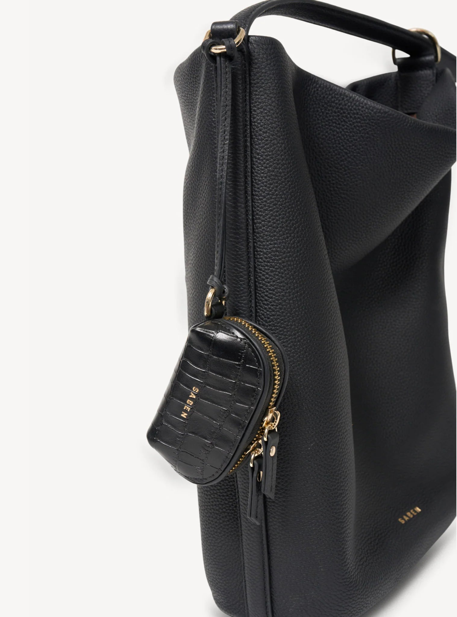Tarin Pouch BLACK CROC