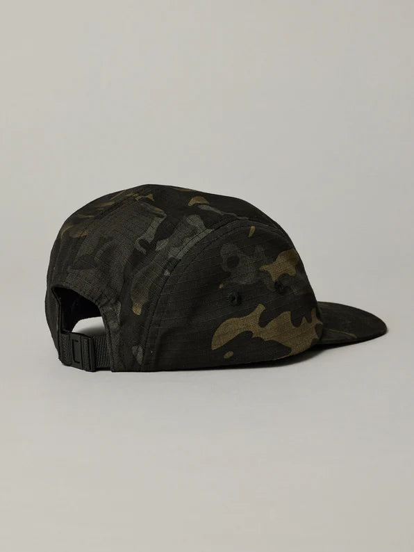 JAF // 5 Panel Cap BLACK CAMO