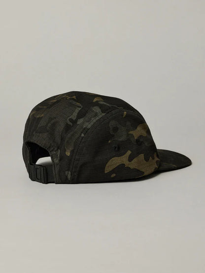 JAF // 5 Panel Cap BLACK CAMO