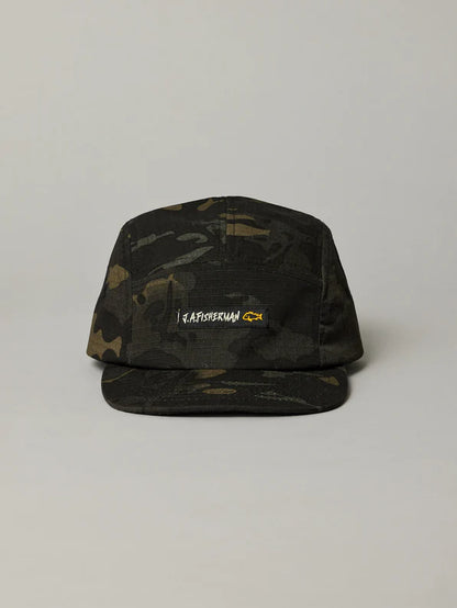 JAF // 5 Panel Cap BLACK CAMO
