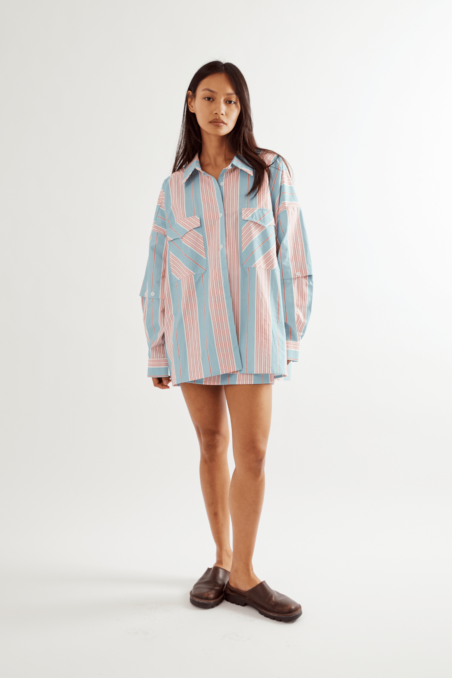 COMMONPLACE // Eastern Shirt BABY BLUE PINK