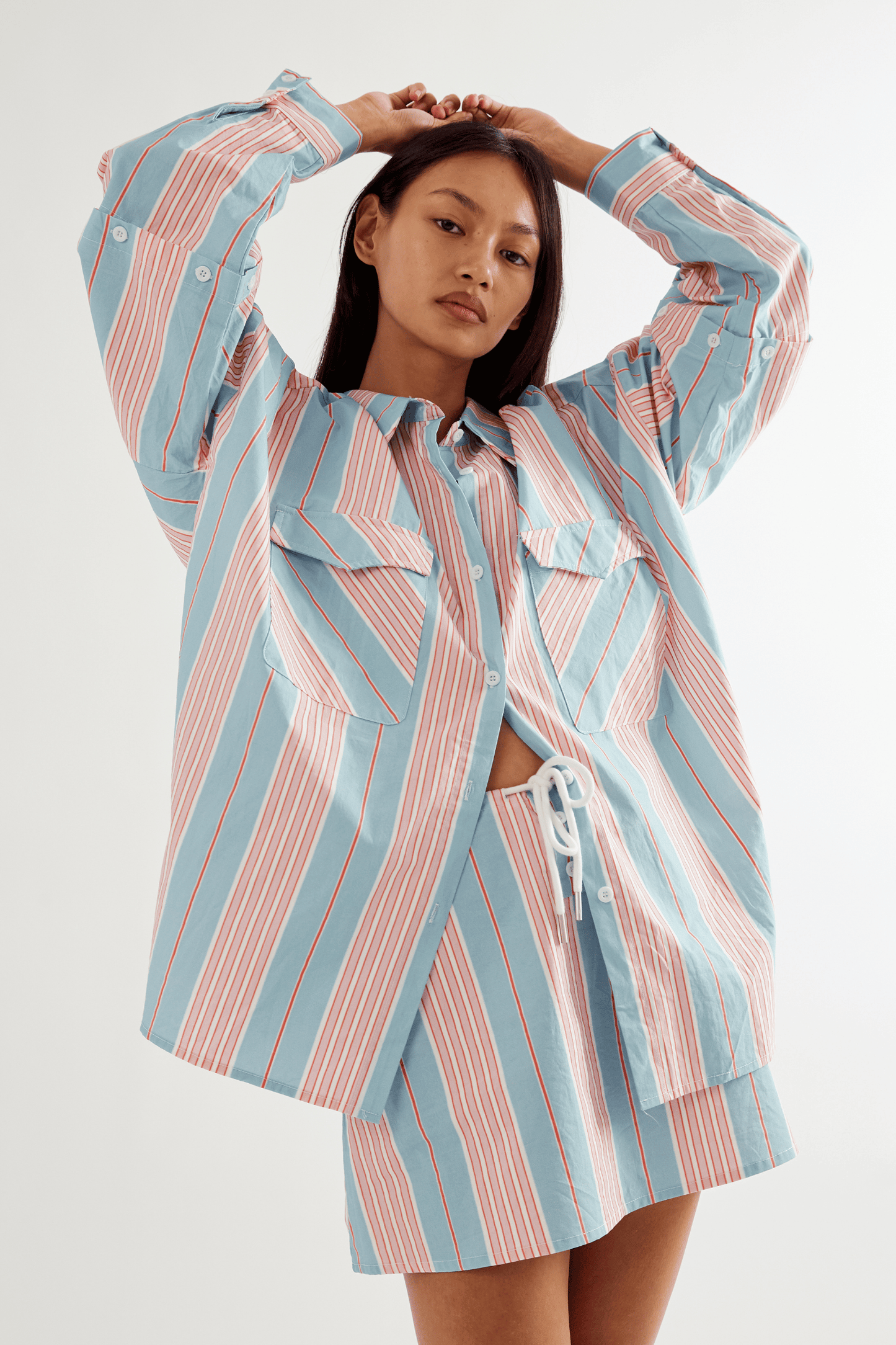 COMMONPLACE // Eastern Shirt BABY BLUE PINK