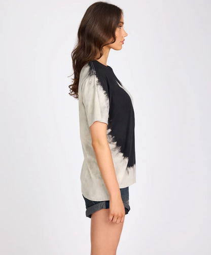 ONE TEASPOON // Beaming Heart Boyfriend Tee WHITE BLACK