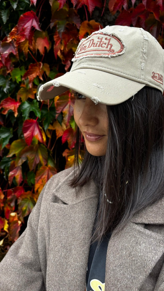 Destroyed Dad Cap WASHED TAN