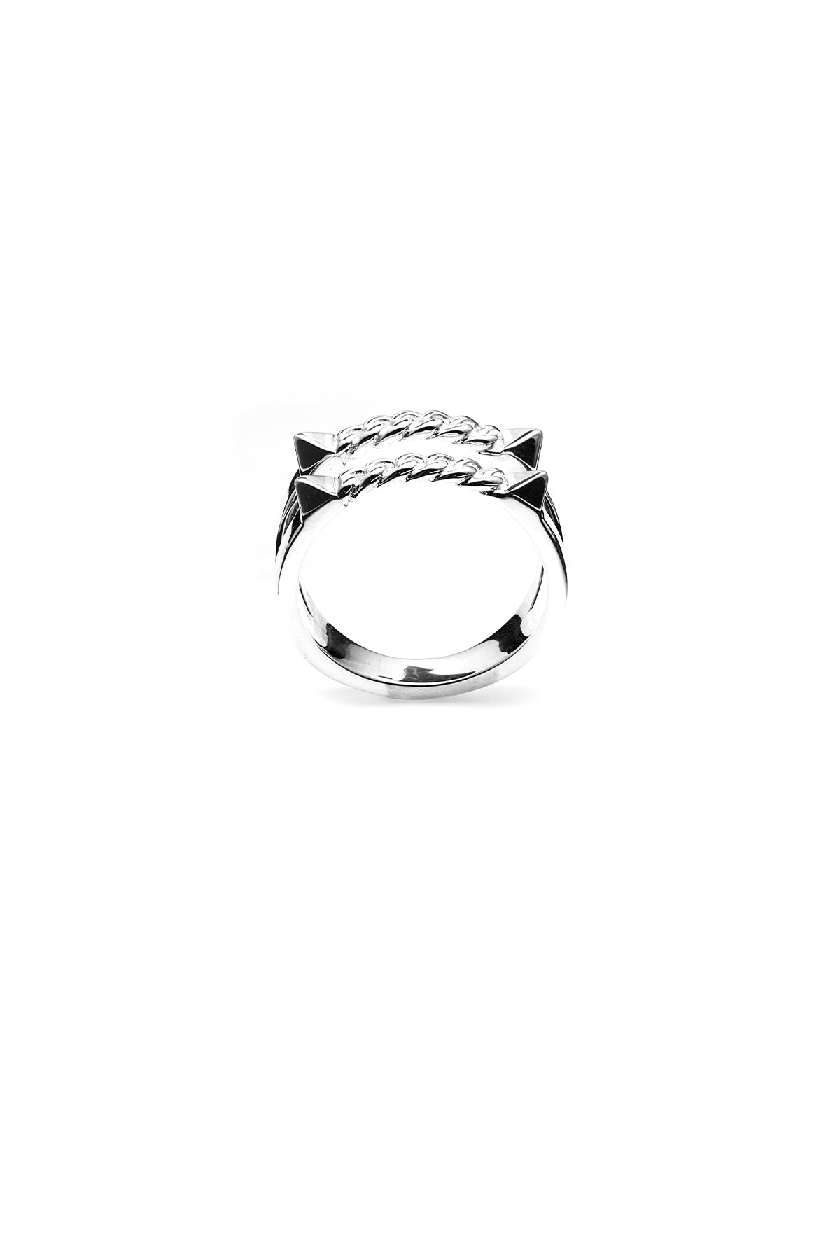 STOLEN GIRLFRIENDS CLUB // Double Curb Spike Ring