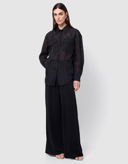 MOSSMAN // Oasis Shirt BLACK