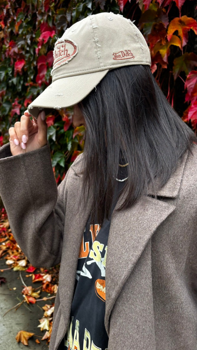 Destroyed Dad Cap WASHED TAN