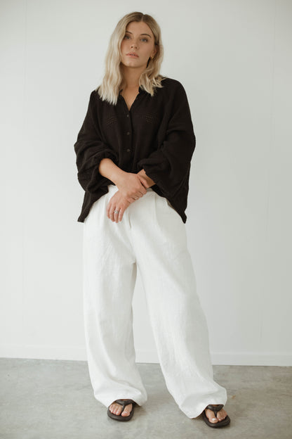 BEIGED // Cisco Shirt Cheesecloth BLACK